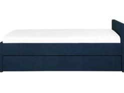 Beliani Sohvasanky Kangas Lisavuode Laivastonsininen 80 X 200 Cm Marmande New