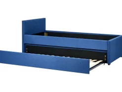 Beliani Sohvasanky Kangas Lisavuode Laivastonsininen 90 X 200 Cm Marmande Fashion