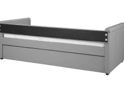 Beliani Sohvasanky Kangas Lisavuode Vaaleanharmaa 90 X 200 Cm Libourne Outlet