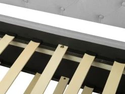 Beliani Sohvasanky Kangas Lisavuode Vaaleanharmaa 90 X 200 Cm Libourne Outlet