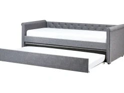 Beliani Sohvasanky Kangas Lisavuode Tummanharmaa 90 X 200 Cm Libourne Sale