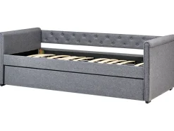 Beliani Sohvasanky Kangas Lisavuode Tummanharmaa 90 X 200 Cm Libourne Sale