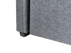 Beliani Sohvasanky Kangas Lisavuode Tummanharmaa 90 X 200 Cm Libourne Sale