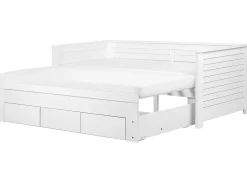 Beliani Sohvasanky Levitettava Säilytystila Valkoinen 90/180 X 200 Cm Cahors Online