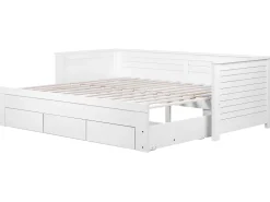 Beliani Sohvasanky Levitettava Säilytystila Valkoinen 90/180 X 200 Cm Cahors Online