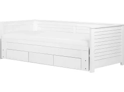 Beliani Sohvasanky Levitettava Säilytystila Valkoinen 90/180 X 200 Cm Cahors Online