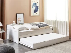 Beliani Sohvasanky Manty Lisavuode Valkoinen 90 X 200 Cm Edern Cheap