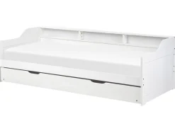 Beliani Sohvasanky Manty Lisavuode Valkoinen 90 X 200 Cm Edern Cheap