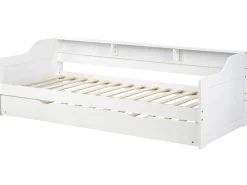 Beliani Sohvasanky Manty Lisavuode Valkoinen 90 X 200 Cm Edern Cheap