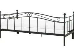 Beliani Sohvasanky Metalli Levitettava Musta 90/180 X 200 Cm Tulle Shop