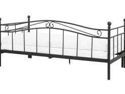 Beliani Sohvasanky Metalli Levitettava Musta 80/160 X 200 Cm Tulle New