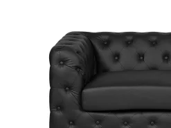 Beliani Sohvasetti Musta Vissland New