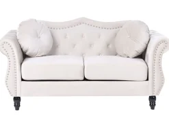 Beliani Sohvasetti Samettinen Beige Skien Store