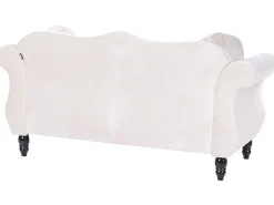 Beliani Sohvasetti Samettinen Beige Skien Store