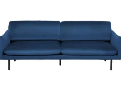 Beliani Sohvasetti Tummansininen Sametti 4-Istuttava Vinterbro Best Sale