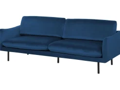 Beliani Sohvasetti Tummansininen Sametti 4-Istuttava Vinterbro Best Sale