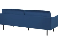 Beliani Sohvasetti Tummansininen Sametti 4-Istuttava Vinterbro Best Sale