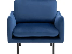 Beliani Sohvasetti Tummansininen Sametti 4-Istuttava Vinterbro Best Sale