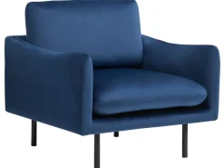 Beliani Sohvasetti Tummansininen Sametti 4-Istuttava Vinterbro Best Sale