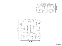 Beliani Solmutyyny 30 X 30 Cm Samettinen Harmaa Kimalteella Sirali Cheap