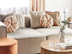 Beliani Solmutyyny Buklee Vaalea Beige 31 X 31 Cm 2 Kpl Akola Discount