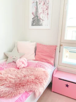 Beliani Solmutyyny Sametti Vaaleanpunainen 20 X 20 Cm Malni Outlet