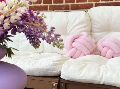 Beliani Solmutyyny Sametti Vaaleanpunainen 30 X 30 Cm Malni New