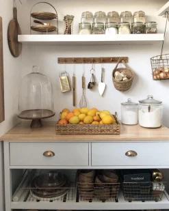 Beliani Tarjoiluvaunu 2 Laatikkoa Vaalea Puu/Harmaa Navarino Best Sale