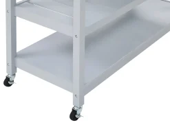 Beliani Tarjoiluvaunu 2 Laatikkoa Vaalea Puu/Harmaa Navarino Best Sale