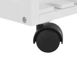 Beliani Tarjoiluvaunu 2 Laatikkoa Kaappi Vaalea Puu/Valkoinen Boves Clearance