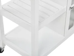 Beliani Tarjoiluvaunu 2 Laatikkoa Kaappi Vaalea Puu/Valkoinen Genoa Online