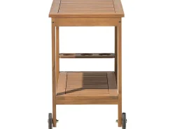 Beliani Tarjoiluvaunu Akaasia Vaalea Puu Sassari Cheap