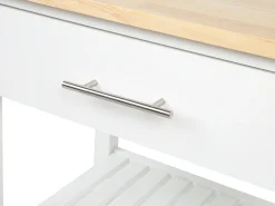 Beliani Tarjoiluvaunu Laatikko Vaalea Puu/Valkoinen Hiuma Cheap