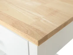 Beliani Tarjoiluvaunu Laatikko Vaalea Puu/Valkoinen Hiuma Cheap