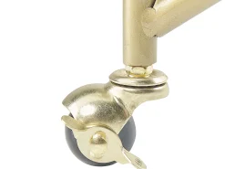 Beliani Tarjoiluvaunu Lasitasolla Rauta Kulta Kerry Store