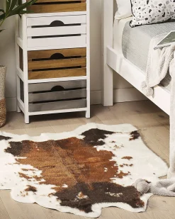 Beliani Tekotalja Ruskea/Valkoinen 60 X 90 Cm Nambung Cheap