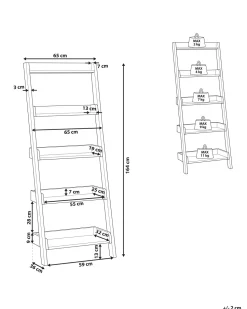 Beliani Tikashylly 5 Hyllya Harmaa Mobile Trio Flash Sale