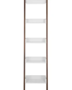 Beliani Tikashylly 5 Hyllya Tumma Puu/Valkoinen Mobile Duo Sale