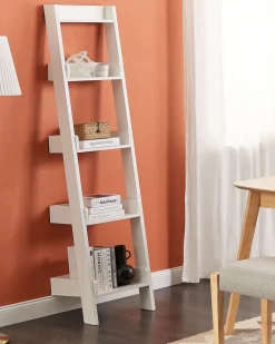 Beliani Tikashylly 5 Hyllya Valkoinen Mobile Duo Fashion