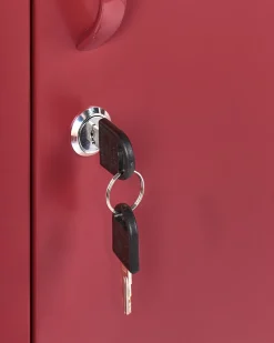 Beliani Toimistokaappi Teras 5 Hyllya Punainen Frome Shop