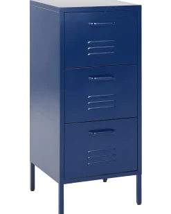 Beliani Toimistokaappi Teras 3 Laatikkoa Laivastonsininen Wostok New