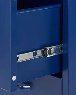 Beliani Toimistokaappi Teras 3 Laatikkoa Laivastonsininen Wostok New