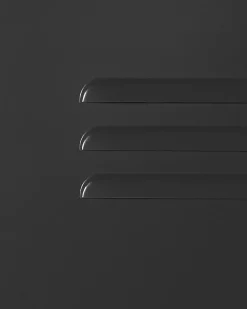 Beliani Toimistokaappi Teras 2 Ovea Musta Varna Hot