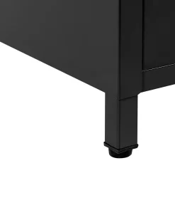 Beliani Toimistokaappi Teras 2 Ovea Musta Varna Hot