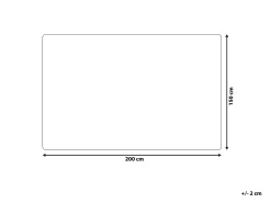 Beliani Torkkupeitto Kangas Beige 150 X 200 Cm Labyar New