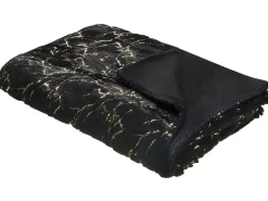 Beliani Torkkupeitto Kangas Musta 130 X 180 Cm Godavari Cheap