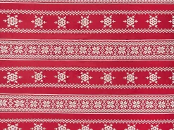 Beliani Torkkupeitto Kangas Punainen/Valkoinen 150 X 200 Cm Vantaa Fashion