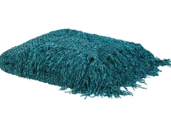 Beliani Torkkupeitto Kangas Smaragdinvihrea 150 X 200 Cm Hamat New