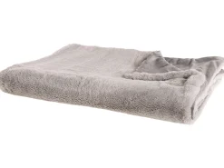 Beliani Torkkupeitto Kangas Vaaleanharmaa 200 X 220 Cm Chaab Store