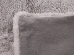 Beliani Torkkupeitto Kangas Vaaleanharmaa 200 X 220 Cm Chaab Store